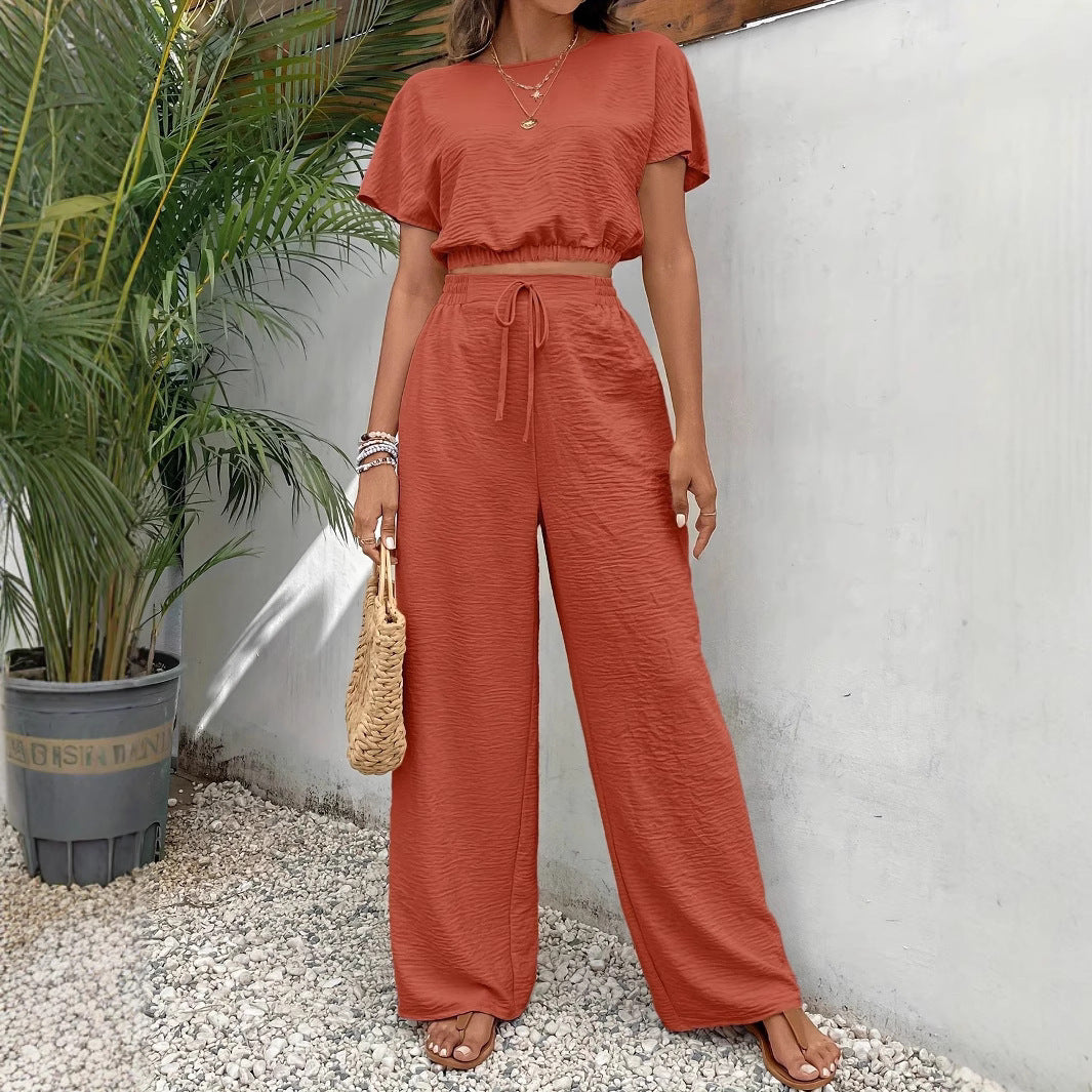 Andrine | Women's Wide-Leg Jumpsuit Set