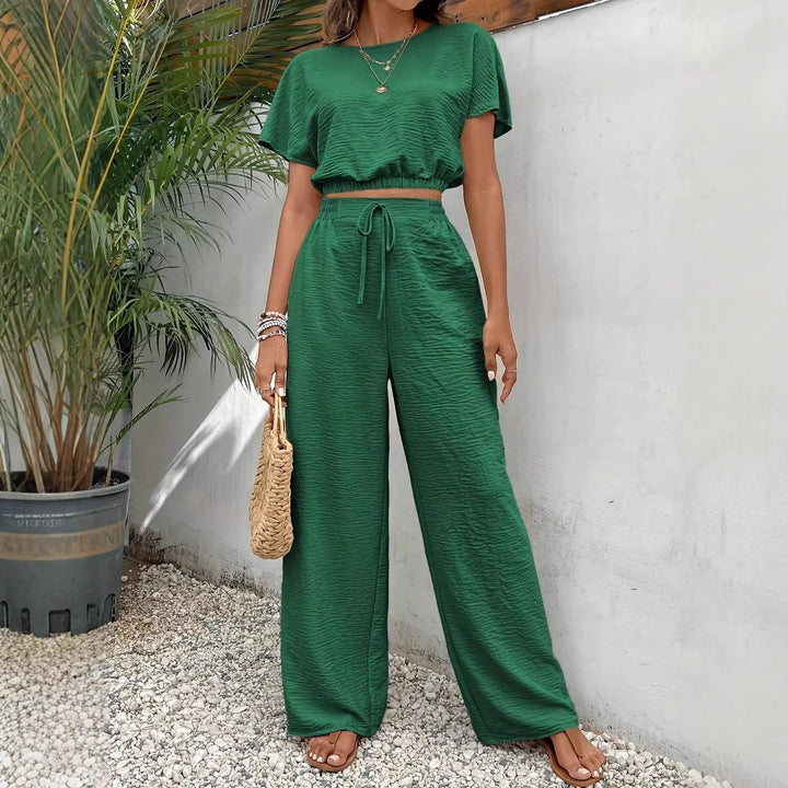 Andrine | Women's Wide-Leg Jumpsuit Set