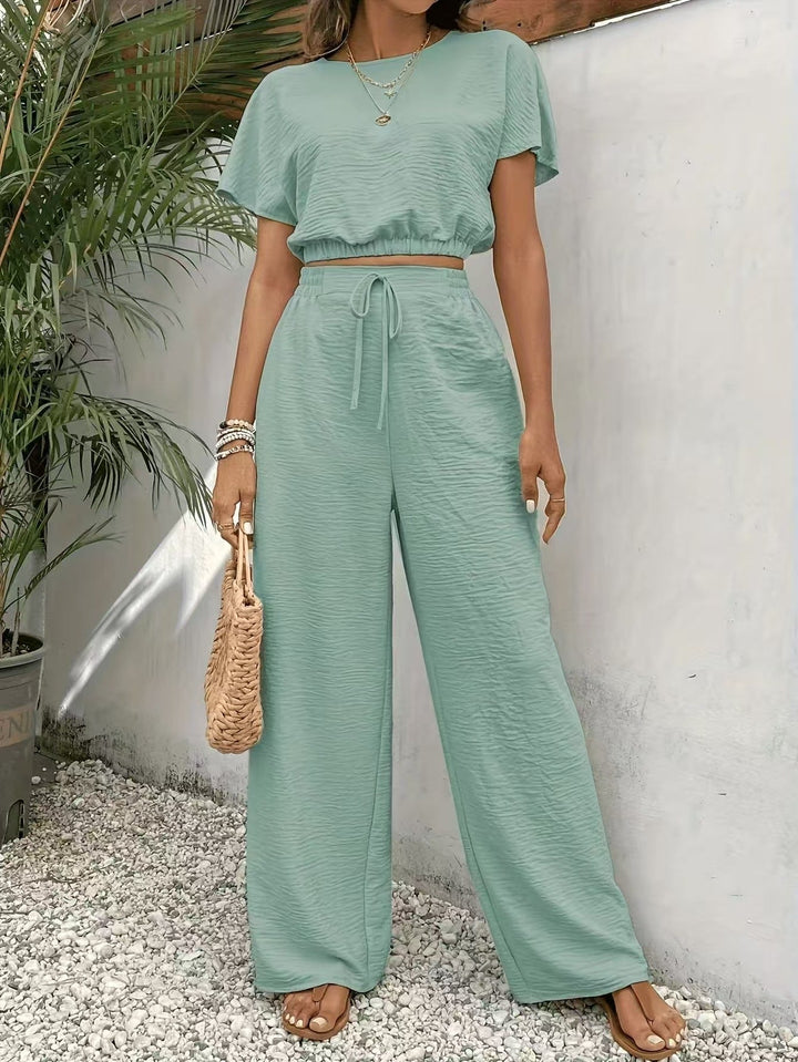 Andrine | Women's Wide-Leg Jumpsuit Set