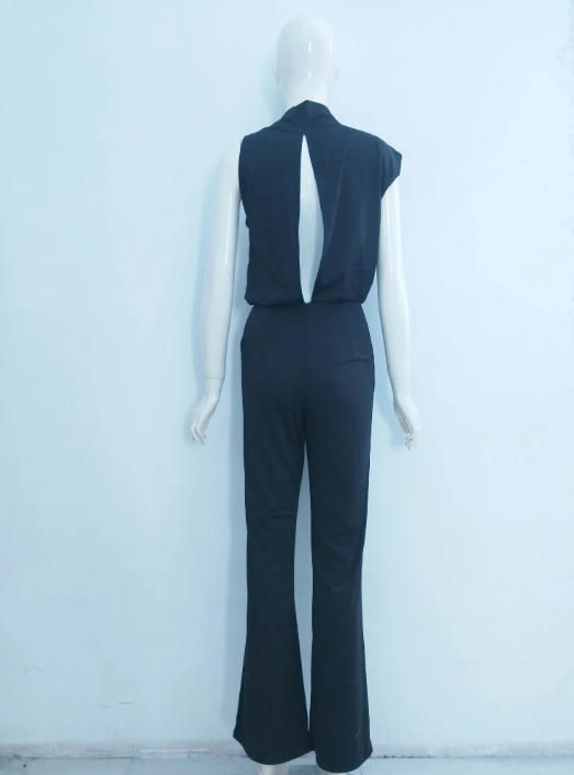 Arnhild | One Shoulder Wide Leg Jumpsuit Set