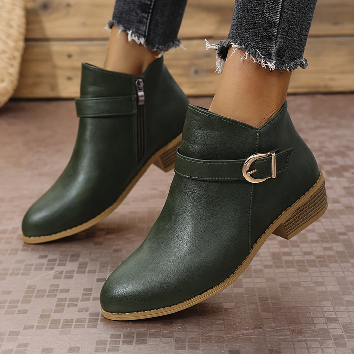 Amélina™ – Comfortable ankle boots with buckles for sensitive feet