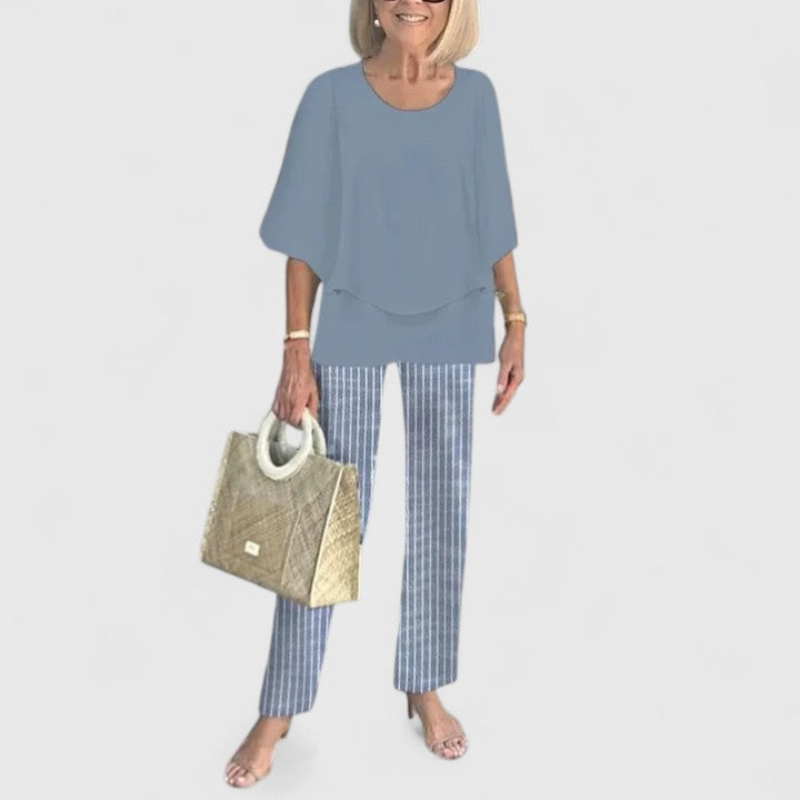 Benedikte | Women's Relaxed Fit Two-Piece Pants Set