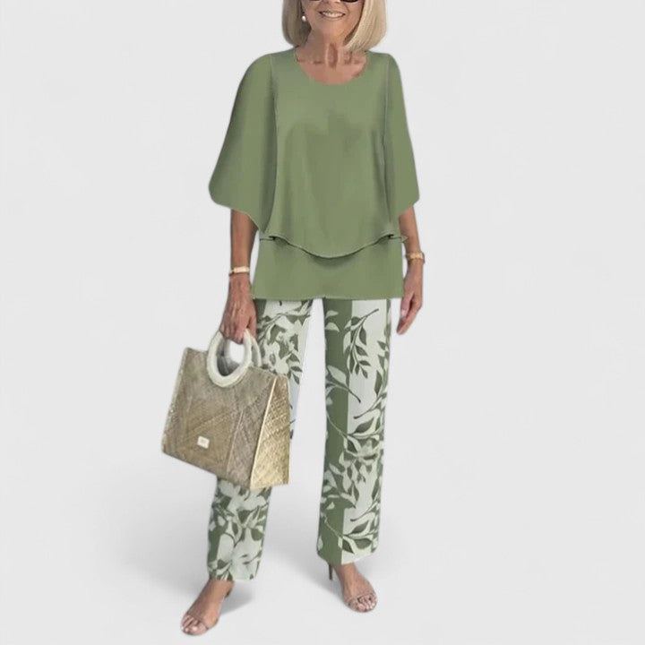 Benedikte | Women's Relaxed Fit Two-Piece Pants Set