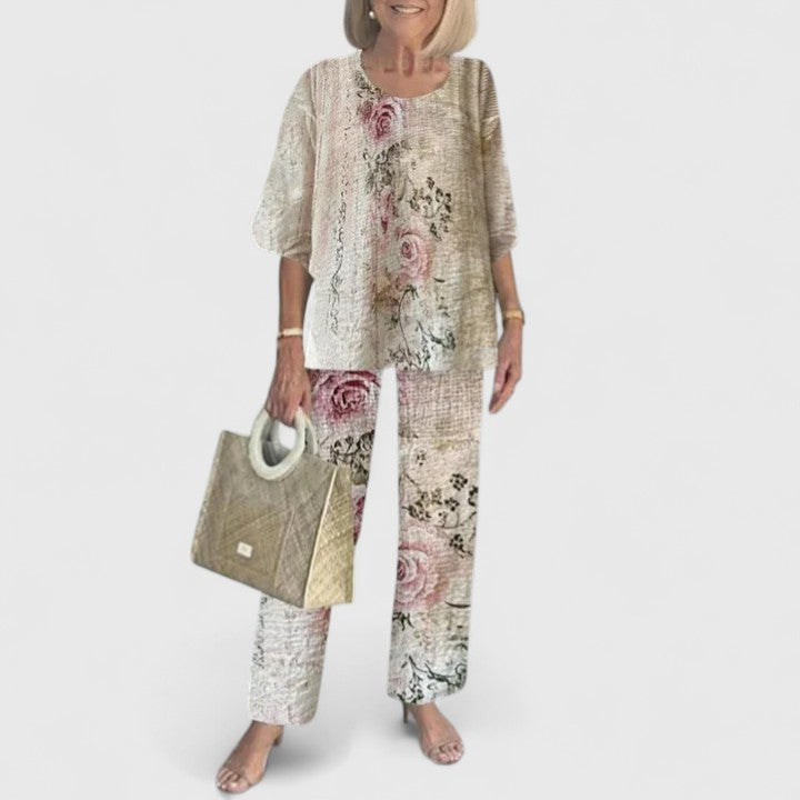 Benedikte | Women's Relaxed Fit Two-Piece Pants Set