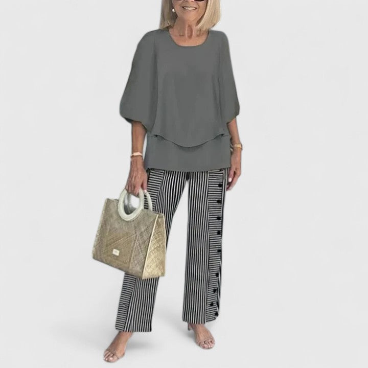 Benedikte | Women's Relaxed Fit Two-Piece Pants Set