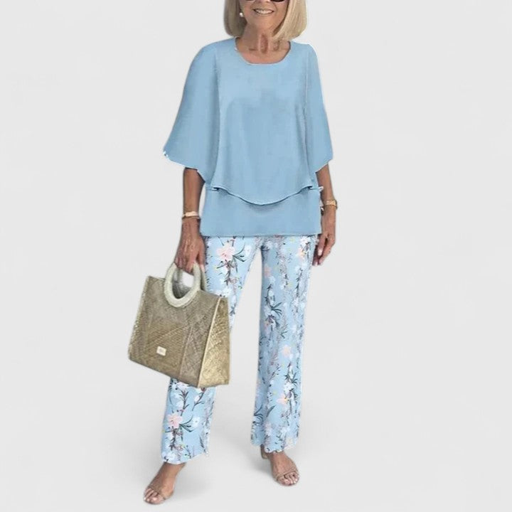 Benedikte | Women's Relaxed Fit Two-Piece Pants Set