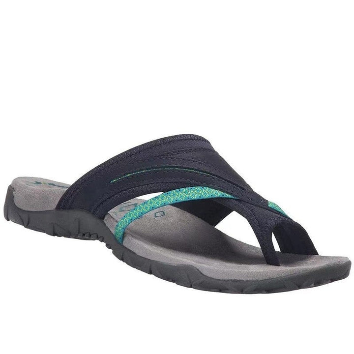 Comfortable and Supportive Slip-On Sandals with Cushioned Sole for Women