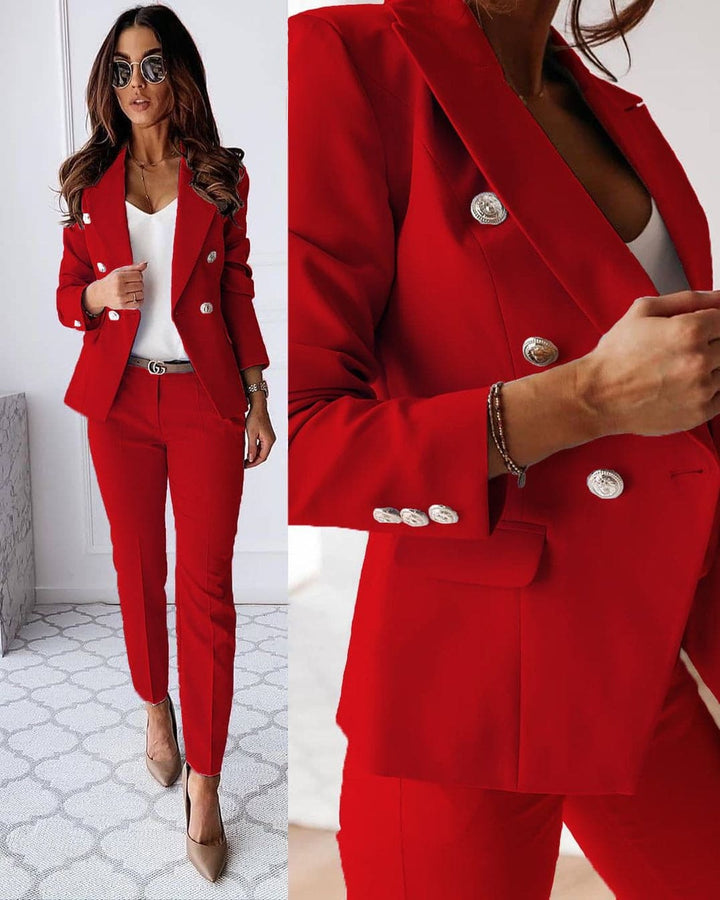 Dorthea | Women's Double-Breasted Two-Piece Suit