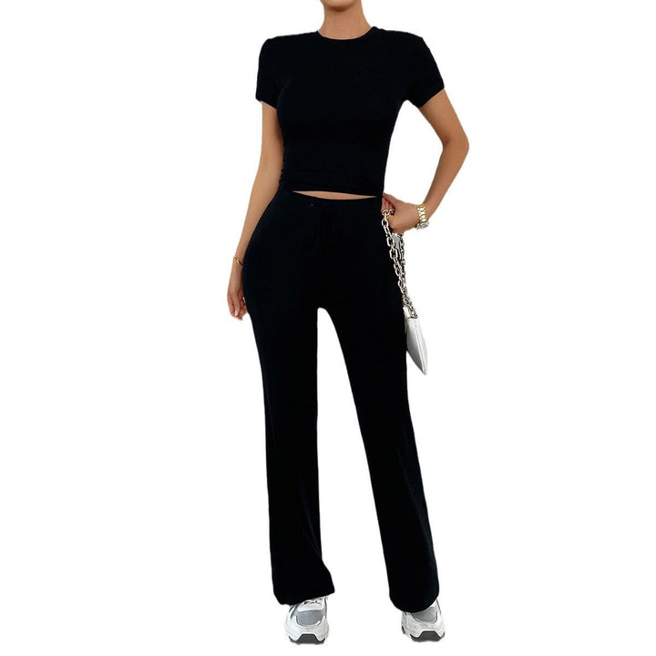 Dagny | Women's Cropped Pants with Wide Legs Set