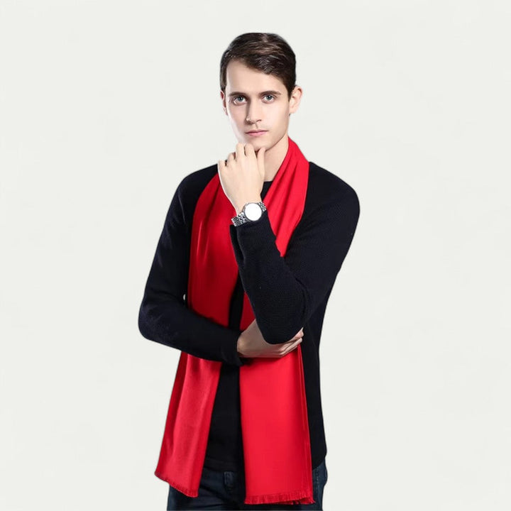 Men's Scarf with Fringe Finish | Ideal for the Winter Season