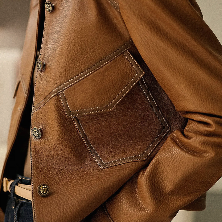 Ivy Manhattan | Zyvella Elegant Brown Jacket