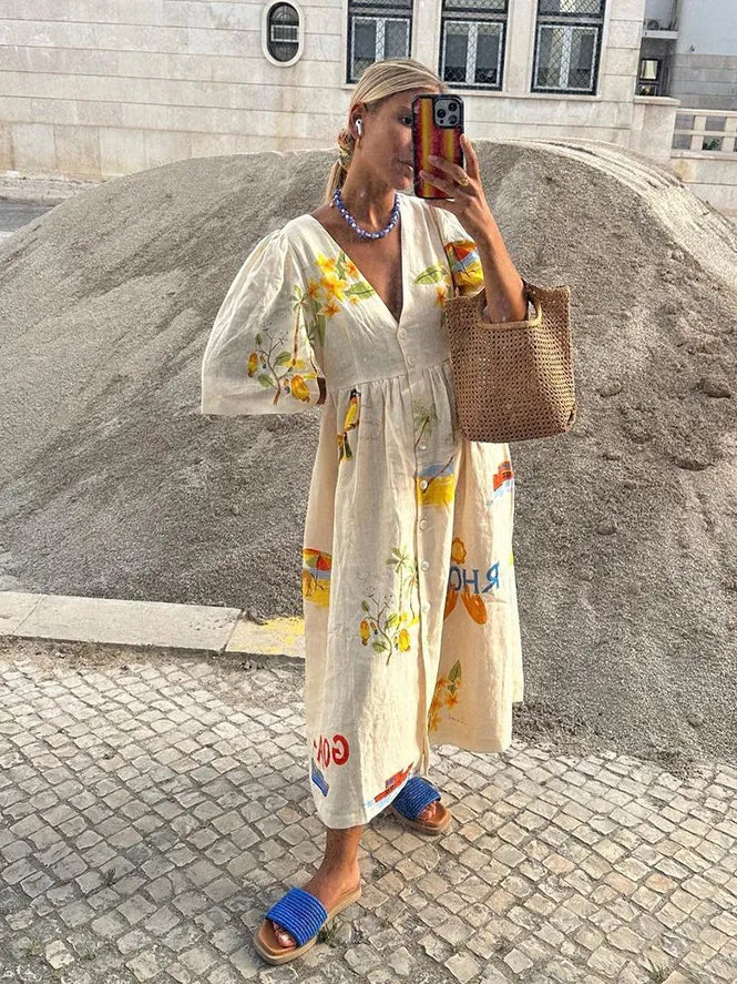 Ivy Manhattan | Paris Linen Dress Lightweight