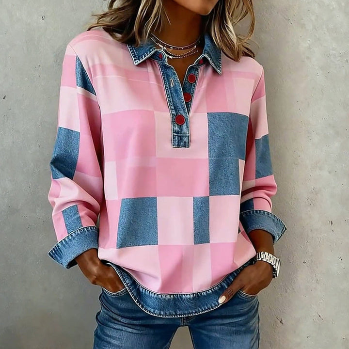 Ivy Manhattan | Vintage Checkered Sweatshirt