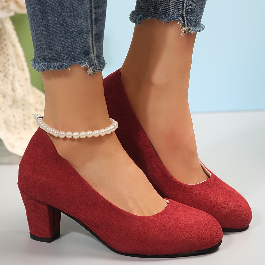 Lauren™ – Wide-toe pumps with stable heels for pain-free comfort