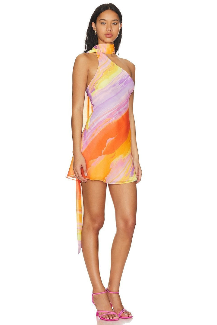 Mikaela | Mini Dress Tropical Sunset for Women