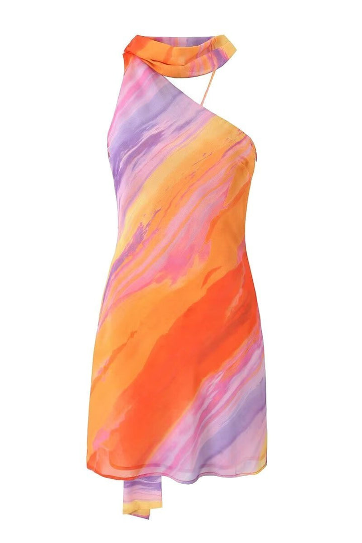 Mikaela | Mini Dress Tropical Sunset for Women