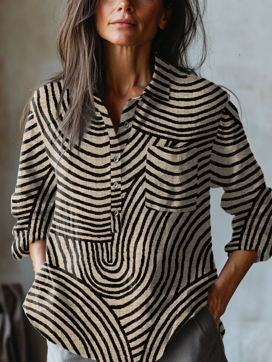 Ivy Manhattan | Linen Patterned Shirt