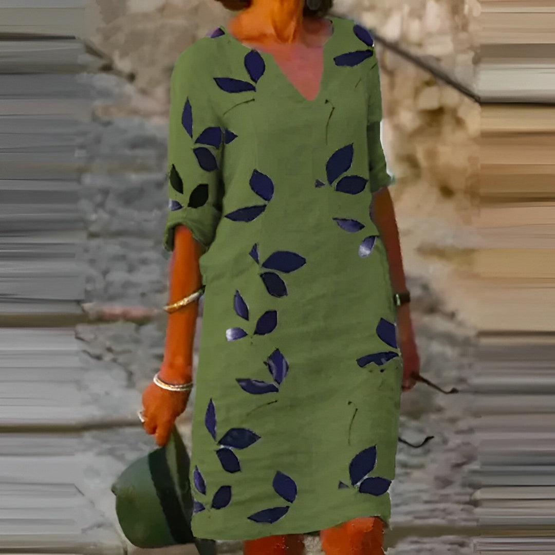 Ivy Manhattan | Lyla Dress Leaf Print