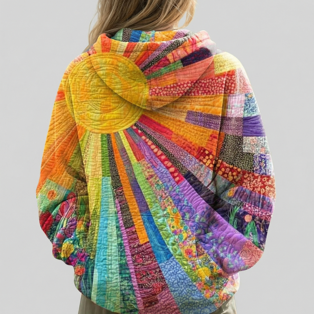 Ivy Manhattan | Multicolor Patchwork Hoodie