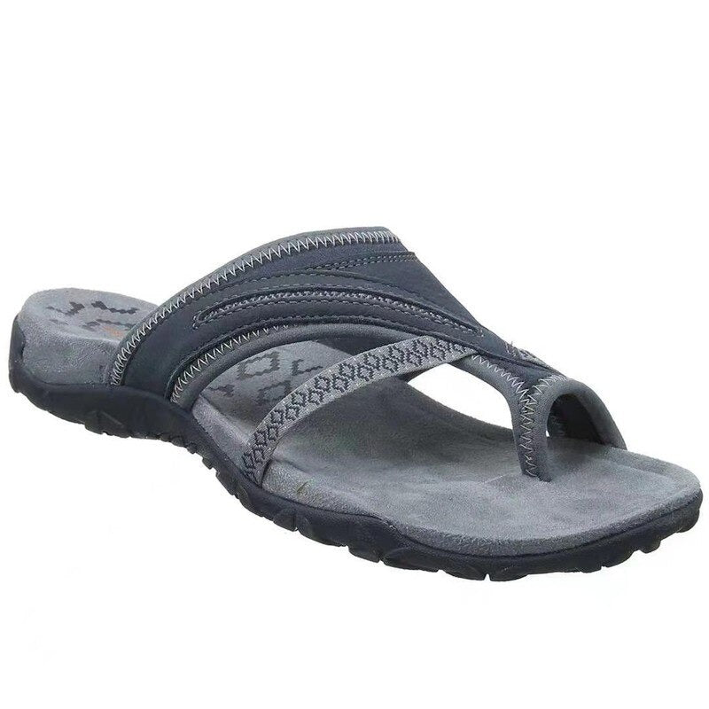 Comfortable and Supportive Slip-On Sandals with Cushioned Sole for Women