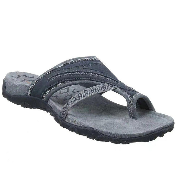 Comfortable and Supportive Slip-On Sandals with Cushioned Sole for Women