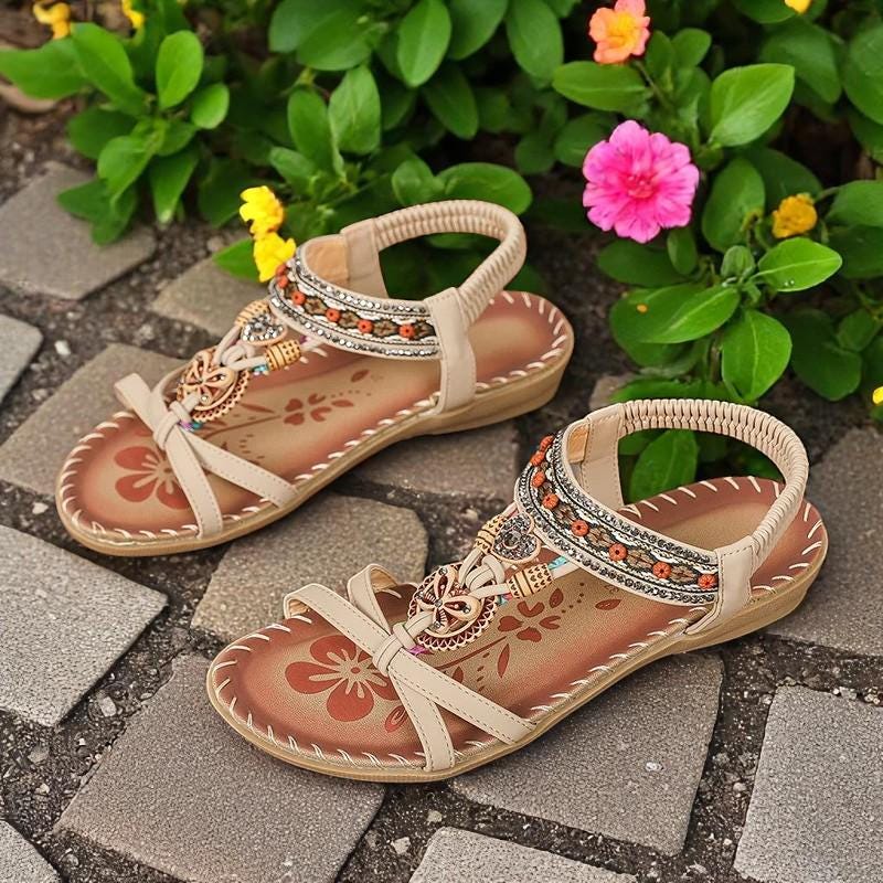 Elsa - Embellished Gladiator Sandals