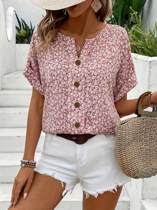 Ivy Manhattan | Button-Down Blouse Bonnie Short