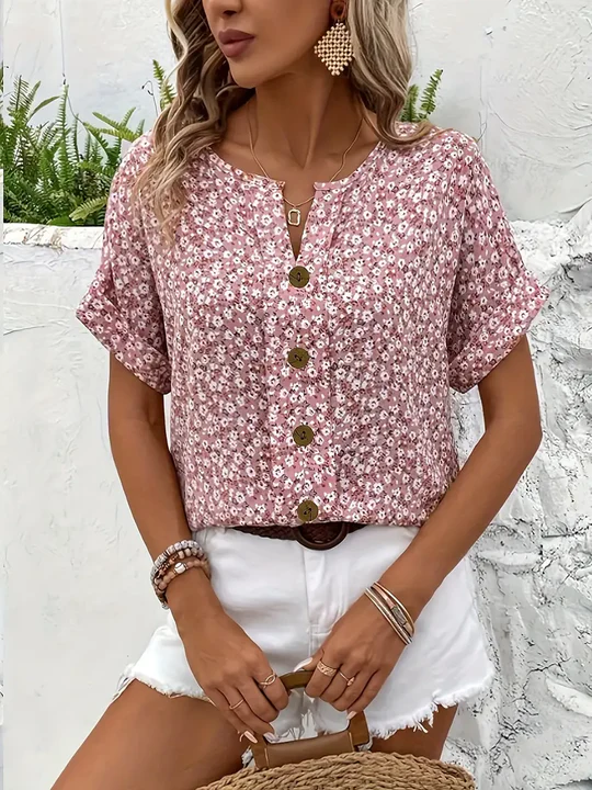 Ivy Manhattan | Button-Down Blouse Bonnie Short