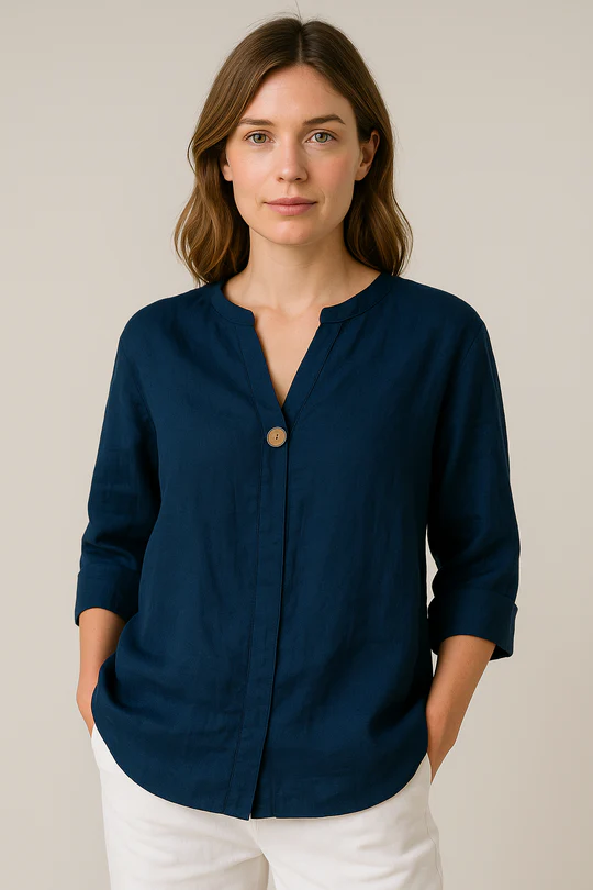 Ivy Manhattan | Button-Down Lightweight Blouse