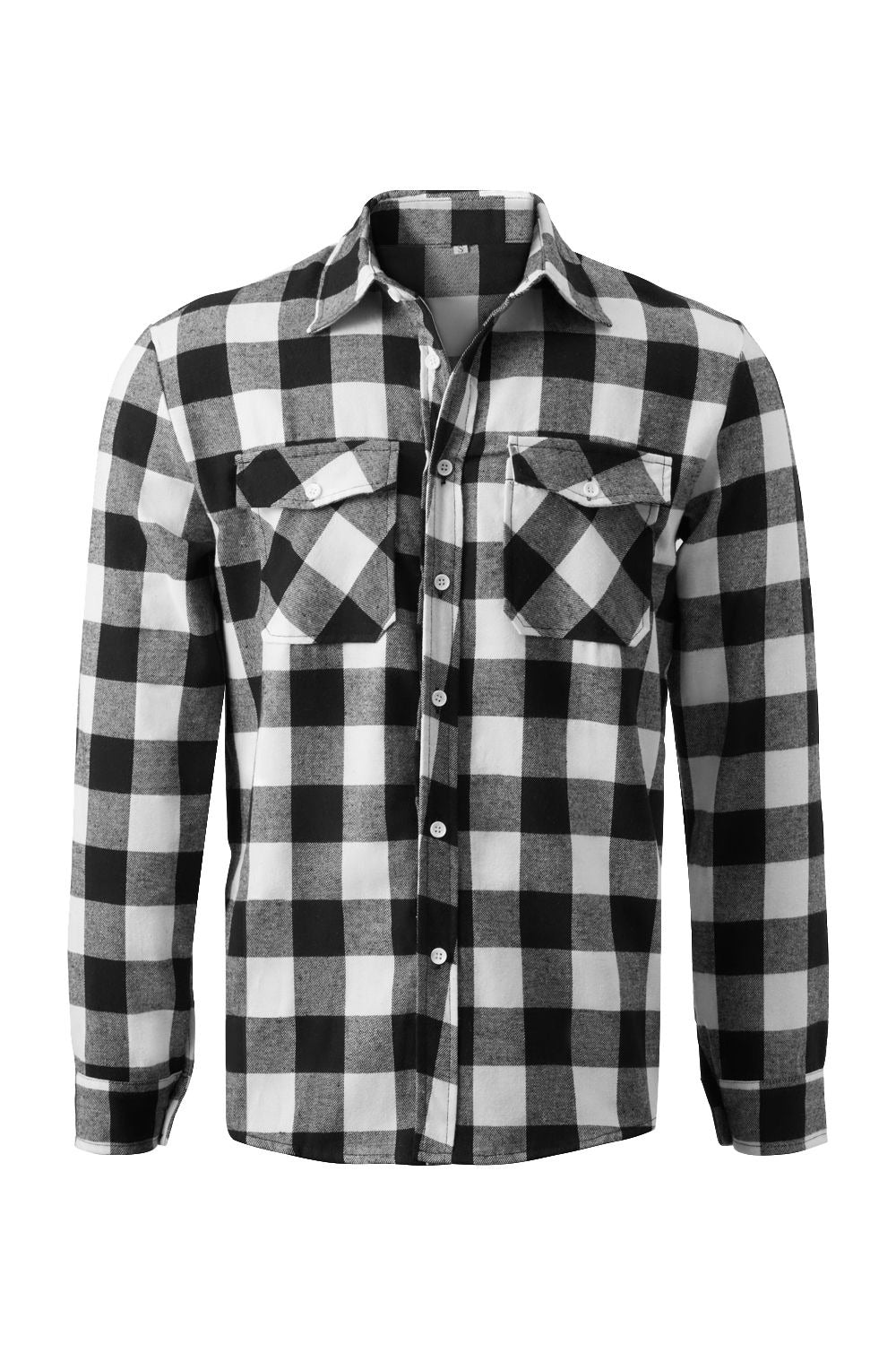 Men's Long Sleeve Checkered Shirt | Ideal for Spring and Autumn