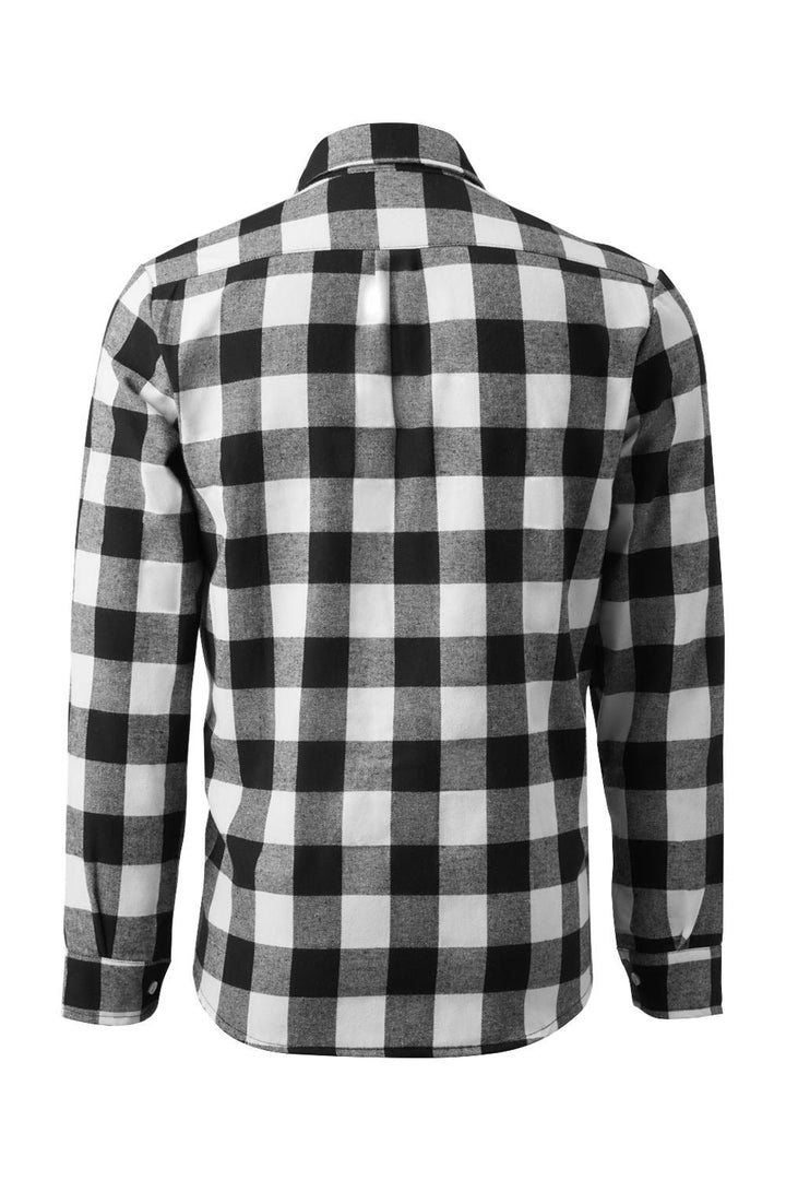 Men's Long Sleeve Checkered Shirt | Ideal for Spring and Autumn