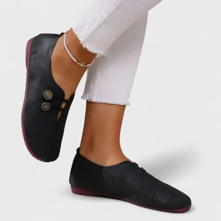 Lidia - Orthopedic loafers with artisanal design