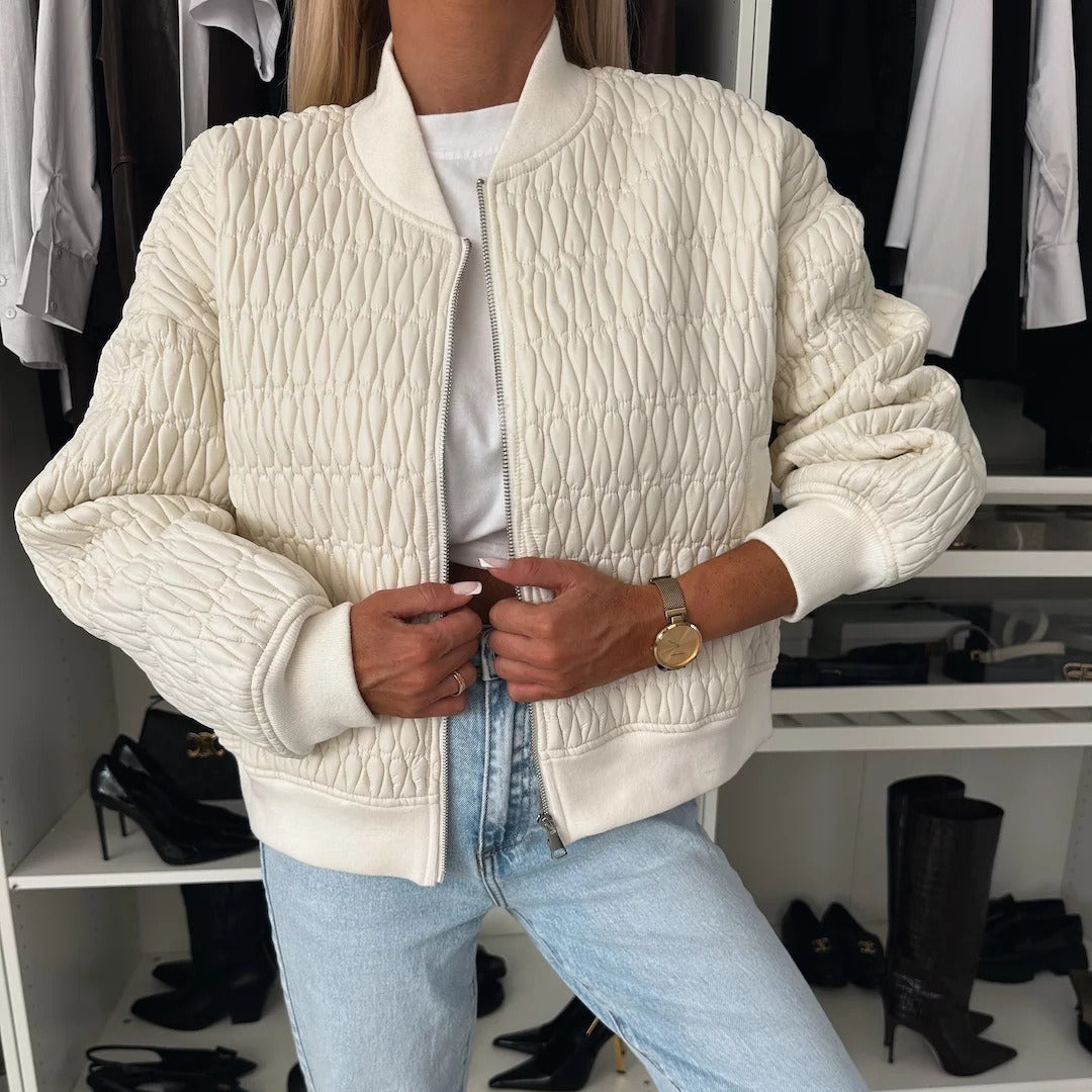 Ivy Manhattan | Ribbed Zip Jacket