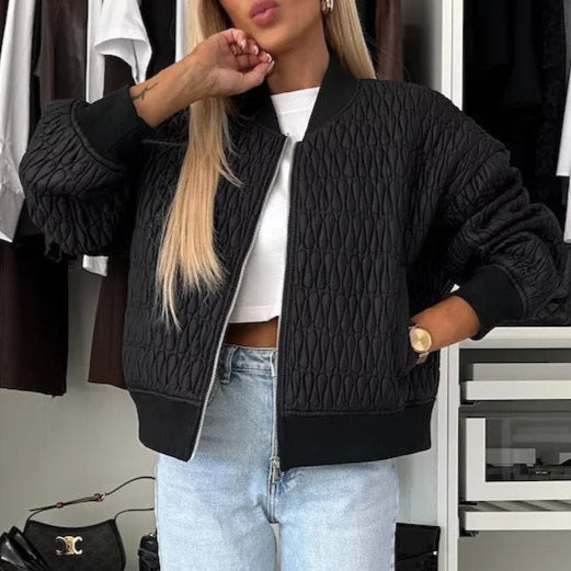 Ivy Manhattan | Ribbed Zip Jacket