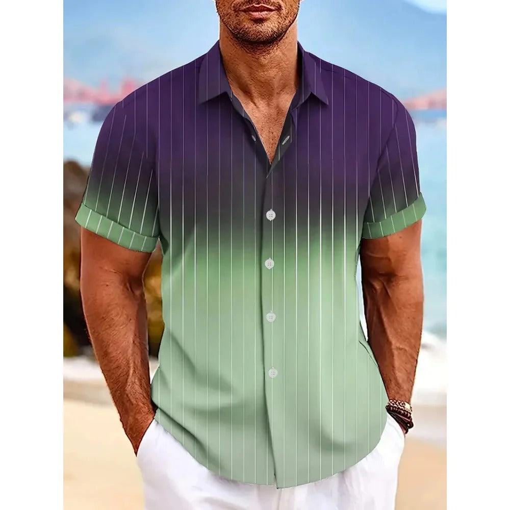 Ivy Manhattan | Short Sleeve Gradient Pattern