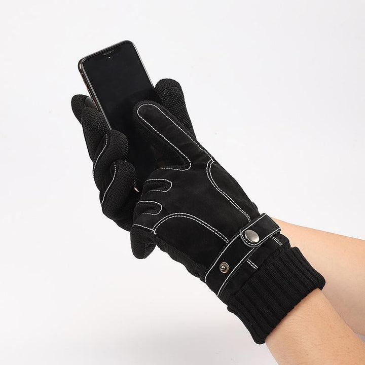 Reinforced Driving Gloves with Adjustable Strap for Adults | Ideal for Motorcycle and Outdoor Activities