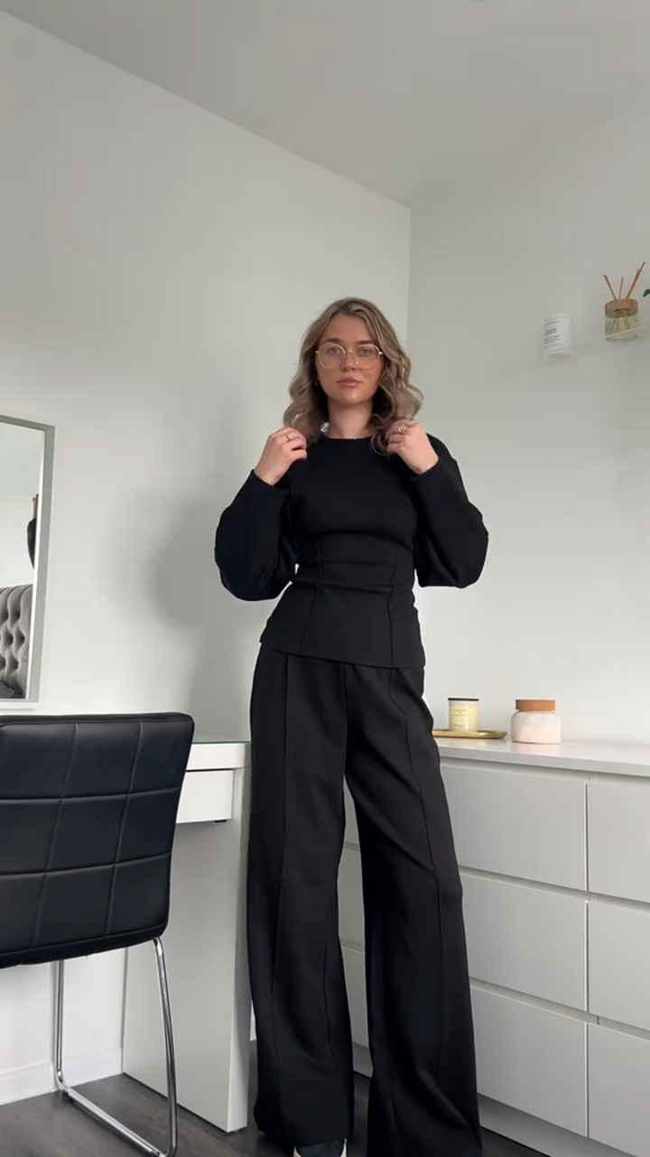 Margrethe | Women's Wide Leg Two-Piece Set