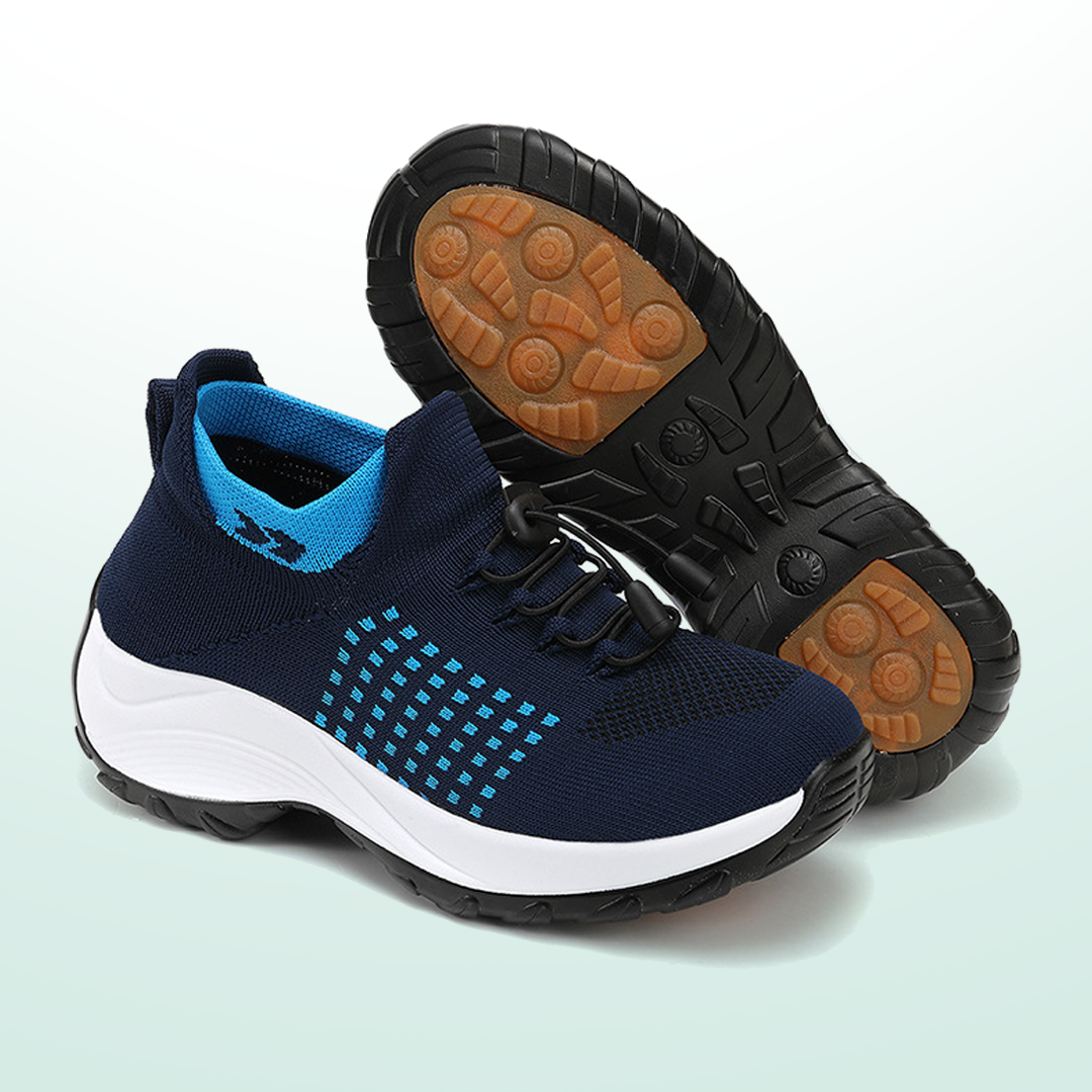 Ambulo Orthopedic Shoes Knitted Fabric - Blue Navy