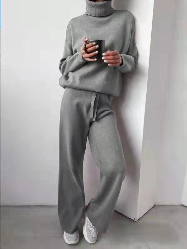 Petra | Women's Wide Leg Turtleneck Two-Piece Set