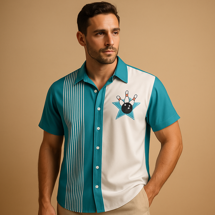 Ivy Manhattan | Bowling Print Polo Classic