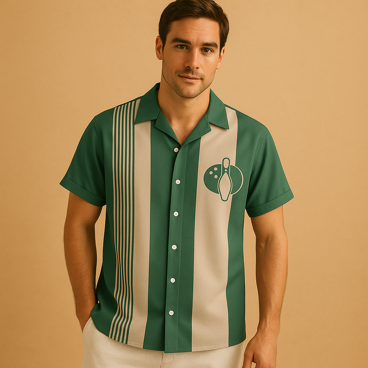 Ivy Manhattan | Bowling Print Polo Classic