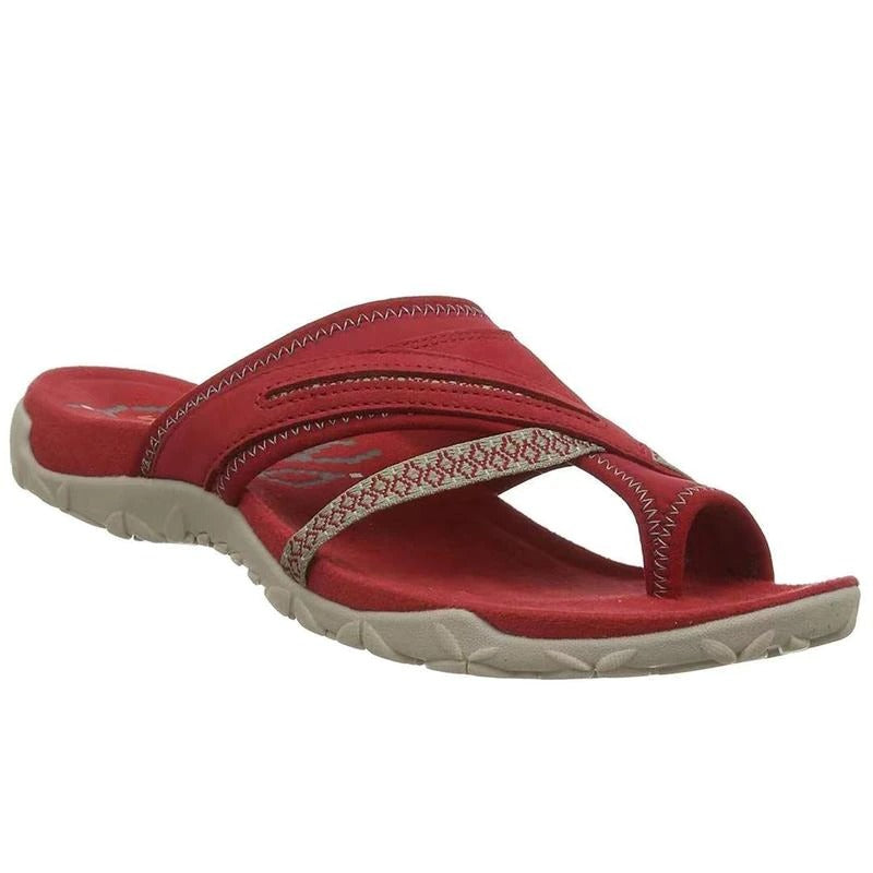 Comfortable and Supportive Slip-On Sandals with Cushioned Sole for Women