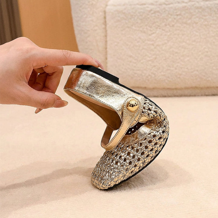 Bella | Mary-Jane Mules Without Heel